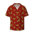 thumbnail image 1 of Haiem Hohey Bee Golden Men's Casual Shirts Short Sleeve Button Down Shirts Fashion Textured Summer Beach Shirt-Small, 1 of 7