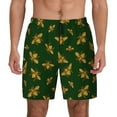 thumbnail image 1 of Haiem Hohey Bee Mens Swim Trunks with Compression Liner 2 in 1 Swimming Shorts Stretch Swimwear Quick Dry,Board Shorts-X-Large, 1 of 9