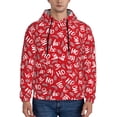 thumbnail image 1 of Haiem Hohoho3 Patterned Men's Hoodie with Kangaroo Pocket - Ideal Pullover Sweatshirt for Daily Wear, Travel, and Home-Large, 1 of 7