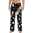 thumbnail image 1 of Haiem Honey Bees at Night Men's Pajama Pants Ultra Lightweight Pjs Bottoms Sleepwear Bottom Pants with Pocket Drawstring-Small, 1 of 9