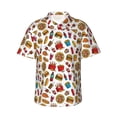 thumbnail image 1 of Haiem Hot Dog Pizza Printed Hawaiian Shirt for Men - Men’s Casual Beach Summer Shirts - Stretch Fabric with Modern Fit-3X-Large, 1 of 7