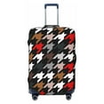 thumbnail image 1 of Haiem Houndstooth Green Red Luggage Cover,Durable, Washable Suitcase Protector With Anti-Scratch Technology - Keep Your Luggage Looking New Medium, 1 of 9