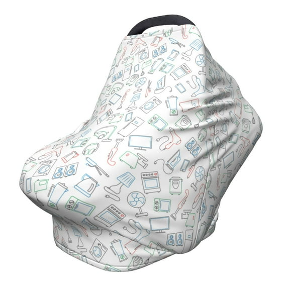 Haiem Household Appliances Baby Nursing Cover & Nursing Poncho - Multi Use Cover for Baby Car Seat Canopy, Stroller Cover, 360°Full Privacy Breastfeeding Coverage
