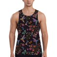 thumbnail image 1 of Haiem Humming Bird And Tropical Flowers Men Workout Tank Top Gym Bodybuilding Sleeveless Muscle T Shirts Athletic Tank Breathable Workout Shirt-XX-Large, 1 of 9