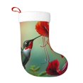 thumbnail image 1 of Haiem Hummingbird Floral Paradise Pattern Christmas Stockings, Personalized 18 Inches Knit Christmas Stockings Xmas Hanging Stockings for Family Christmas Decorations, 1 of 7