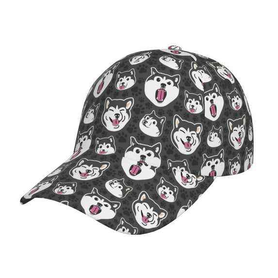 Haiem Husky Baseball Cap Dad Hat Cotton Soft Adjustable Fashion Hats for Men Women Unisex Style Headwear