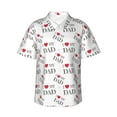 thumbnail image 1 of Haiem I Love My Dad Printed Hawaiian Shirt for Men - Men’s Casual Beach Summer Shirts - Stretch Fabric with Modern Fit-X-Large, 1 of 9