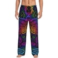 thumbnail image 1 of Haiem Indian Mandalas Dragonfly Men's Pajama Pants Ultra Lightweight Pjs Bottoms Sleepwear Bottom Pants with Pocket Drawstring-Small, 1 of 9