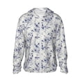 thumbnail image 1 of Haiem Indigo Tie Dye UPF 50+ Fishing Shirts for Men Long Sleeve UV Sun Protection Hoodie Non-Mask Outdoor Hiking Shirts, 1 of 8