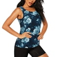 thumbnail image 1 of Haiem Ink Rose Workout Tank Tops for Women, Athletic Sports Slim-Fit Tank Tops, Compression Sleeveless Dry Fit Shirts,Athletic Shirt-XX-Large, 1 of 9