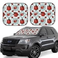 thumbnail image 1 of Haiem Insects Car Windshield Sun Shade (2 Pieces) Foldable Windshield Sun Shade Car Accessories for Truck SUV Pickup-Small, 1 of 7