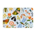 thumbnail image 1 of Haiem Insects and Flowers Front Door Mat Indoor Outdoor Entrance, Waterproof All-Season, All-Weather Doormat, Durable Flannel Fabric, Fade Resistant, Low Profile, 16x24in, 1 of 9