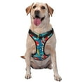 thumbnail image 1 of Haiem Japanese Koi Pattern No-Pull Dog Harness Reflective Front Clip Vest with Handle,Step-in Air Dog Harness,Adjustable 2 Metal Rings 4 Buckles-Medium, 1 of 6