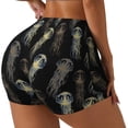 thumbnail image 1 of Haiem Jellyfish No Front Seam Biker Shorts for Women Yoga Workout Gym Bike Shorts with Tummy Control Moisture-Wicking-XX-Large, 1 of 9