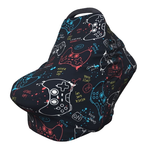 Haiem Joystick Gamepad Baby Nursing Cover & Nursing Poncho - Multi Use Cover for Baby Car Seat Canopy, Stroller Cover, 360°Full Privacy Breastfeeding Coverage