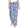 thumbnail image 1 of Haiem Kawaii Corgi Women's Pajama Pants Ultra Lightweight Pjs Bottoms Sleepwear Bottom Pants With Pocket Drawstring-Large, 1 of 7