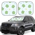 thumbnail image 1 of Haiem Kawaii Frogs Car Windshield Sun Shade (2 Pieces) Foldable Windshield Sun Shade Car Accessories for Truck SUV Pickup-Small, 1 of 7