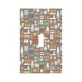 thumbnail image 1 of Haiem Kitchen Food Pattern Decorative Wall Plates, 1-Gang 5.0" x3.0", Unbreakable Thermoplastic Faceplate Cover for Decorator Receptacle Outlet & Switch-Style T, 1 of 6