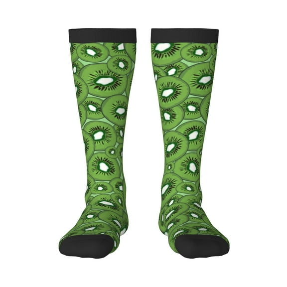 Haiem Kiwi Fruit Socks, Funny Novelty Crazy Design Cotton Socks Sports Socks Knee High Socks For Men, Women,1Pairs - Gift For Working Friends