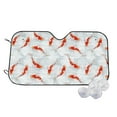 thumbnail image 1 of Haiem Koi Fish Corals,Spring Summer Car Windshield Sun Shade - Blocks UV Rays Sun Visor Protector, Sunshade to Keep Your Vehicle Cool, Universal Fit SUV Van Sedan-Medium, 1 of 7