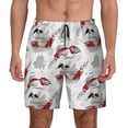 thumbnail image 1 of Haiem Koi Fish Mens Swim Trunks with Compression Liner 2 in 1 Swimming Shorts Stretch Swimwear Quick Dry,Board Shorts-XX-Large, 1 of 9