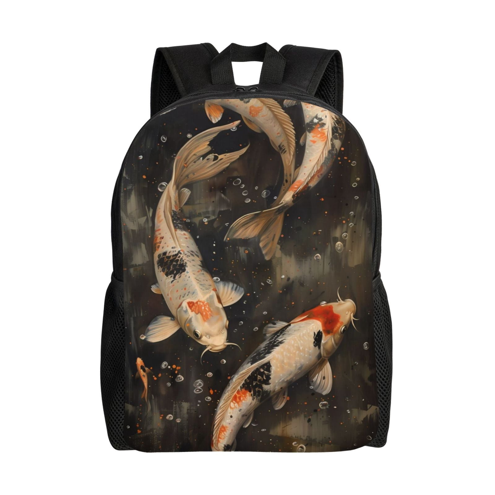 Fish Shape Backpack Haiem Koi Fish Tranquility Backpack - Stylish and Durable 15-inch ...