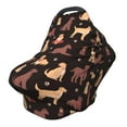 thumbnail image 1 of Haiem Labrador Retriever Dog Baby Nursing Cover & Nursing Poncho - Multi Use Cover for Baby Car Seat Canopy, Stroller Cover, 360°Full Privacy Breastfeeding Coverage, 1 of 1