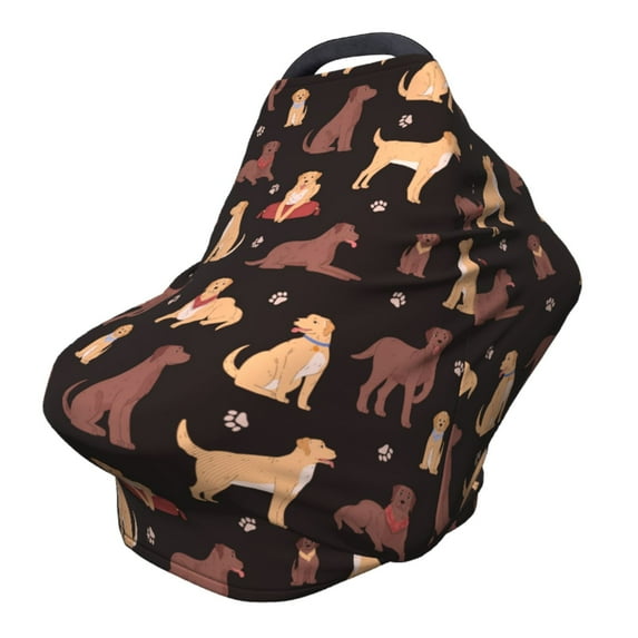 Haiem Labrador Retriever Dog Baby Nursing Cover & Nursing Poncho - Multi Use Cover for Baby Car Seat Canopy, Stroller Cover, 360°Full Privacy Breastfeeding Coverage