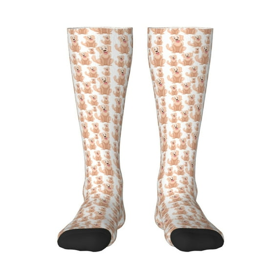 Haiem Labrador Retriever Dog Socks, Funny Novelty Crazy Design Cotton Socks Sports Socks Knee High Socks For Men, Women,1Pairs - Gift For Working Friends