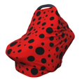 thumbnail image 1 of Haiem Ladybug Pattern Baby Nursing Cover & Nursing Poncho - Multi Use Cover for Baby Car Seat Canopy, Stroller Cover, 360°Full Privacy Breastfeeding Coverage, 1 of 9