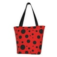 thumbnail image 1 of Haiem Ladybug Pattern Pattern Shoulder Bag - Durable and Spacious Tote Bag,Versatile Shopping Bag, 1 of 9