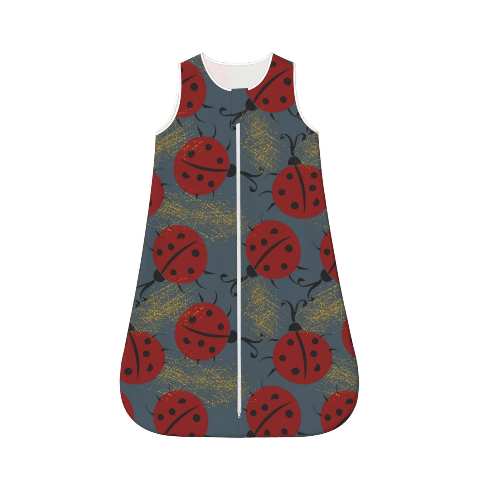 Haiem Ladybug Printed Baby Sleep Sack 06 Months Muslin Baby Sleeping