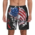 thumbnail image 1 of Haiem Largemouth Bass Fish in USA Mens Swim Trunks with Compression Liner 2 in 1 Swimming Shorts Stretch Swimwear Quick Dry,Board Shorts-Large, 1 of 9