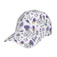 thumbnail image 1 of Haiem Lavender Bicycle Baseball Cap Dad Hat Cotton Soft Adjustable Fashion Hats for Men Women Unisex Style Headwear, 1 of 9
