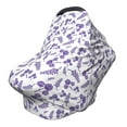 thumbnail image 1 of Haiem Lavender Flowers Baby Nursing Cover & Nursing Poncho - Multi Use Cover for Baby Car Seat Canopy, Stroller Cover, 360°Full Privacy Breastfeeding Coverage, 1 of 1