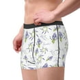 thumbnail image 1 of Haiem Lavender Flowers Men's Boxer Briefs, Every Day Comfort Stretch Cotton Moisture-Wicking Underwear-Large, 1 of 1