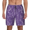 thumbnail image 1 of Haiem Lavender Flowers Mens Swim Trunks with Compression Liner 2 in 1 Swimming Shorts Stretch Swimwear Quick Dry,Board Shorts-3X-Large, 1 of 9