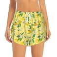 thumbnail image 1 of Haiem Lemon (2) Women's 2 in 1 Running Shorts - Lightweight Athletic Workout Gym Yoga Breathable Sports Shorts Liner with Phone Pockets-Medium, 1 of 9