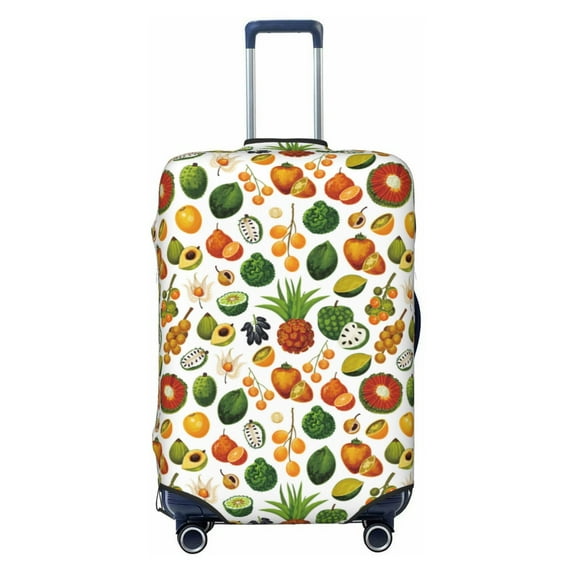 Haiem Lemon Fruits Vegetables Luggage Cover Printed Suitcase Covers for Luggage Elastic Washable Suitcase Protector Fits 18-32 Inch Luggage-Large