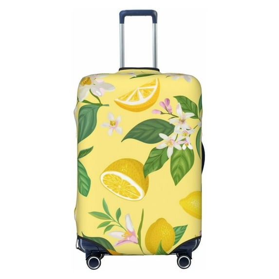 Haiem Lemon Luggage Cover,Durable, Washable Suitcase Protector With Anti-Scratch Technology - Keep Your Luggage Looking New Small