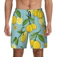 thumbnail image 1 of Haiem Lemon Men'S Quick-Dry Swim Trunks: Comfortable Beach Shorts With Mesh Lining And Pockets - Ideal For Swimming And Sunbathing Medium, 1 of 9
