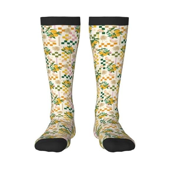 Haiem Lemon Socks, Funny Novelty Crazy Design Cotton Socks Sports Socks Knee High Socks For Men, Women,1Pairs - Gift For Working Friends