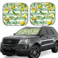 thumbnail image 1 of Haiem Lemon Windshield Sun Shade: Universal Foldable 2-Piece Car Front Window Sunshade - Blocks Uv Rays, And Reduces Heat,Essential Car Accessory Large, 1 of 7