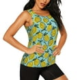 thumbnail image 1 of Haiem Lemon Workout Tank Tops for Women, Athletic Sports Slim-Fit Tank Tops, Compression Sleeveless Dry Fit Shirts,Athletic Shirt-Small, 1 of 9