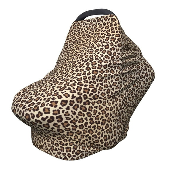 Haiem Leopard Print-2 Baby Nursing Cover & Nursing Poncho - Multi Use Cover for Baby Car Seat Canopy, Stroller Cover, 360°Full Privacy Breastfeeding Coverage