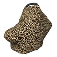 thumbnail image 1 of Haiem Leopard Print Baby Nursing Cover & Nursing Poncho - Multi Use Cover for Baby Car Seat Canopy, Stroller Cover, 360°Full Privacy Breastfeeding Coverage, 1 of 1