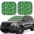 thumbnail image 1 of Haiem Leopard Print Car Windshield Sun Shade (2 Pieces) Foldable Windshield Sun Shade Car Accessories for Truck SUV Pickup-Small, 1 of 7