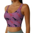 thumbnail image 1 of Haiem Leopard Print Pattern Womens Sports Bra - U Neck Padded Low Impact Yoga Bra Workout Crop Top Gym Moisture-Wicking Workout Vest -XX-Large, 1 of 9