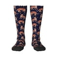 thumbnail image 1 of Haiem Leopard Print Socks, Funny Novelty Crazy Design Cotton Socks Sports Socks Knee High Socks For Men, Women,1Pairs - Gift For Working Friends, 1 of 9