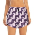 thumbnail image 1 of Haiem Leopard Print Women's 2 in 1 Running Shorts - Lightweight Athletic Workout Gym Yoga Breathable Sports Shorts Liner with Phone Pockets-Small, 1 of 9